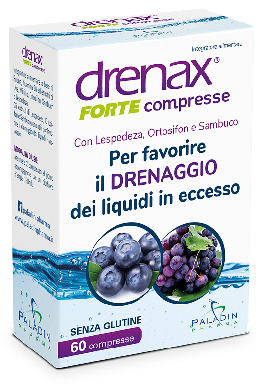 paladin pharma drenax forte mirtillo 60 compresse drenax ean 8052049550451