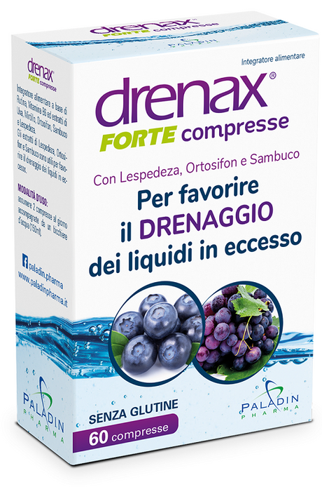 paladin pharma drenax forte mirtillo 60 compresse drenax ean 8052049550451