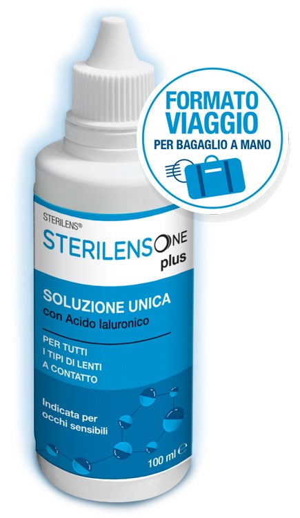 eurospital soluzione unica sterilens one plus con acido ialuronico 100 ml sterilens