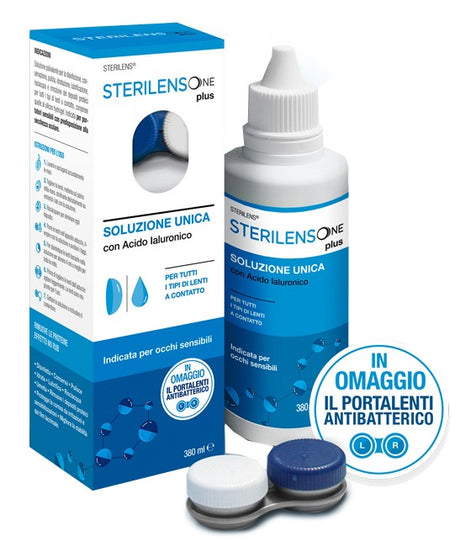 eurospital soluzione unica sterilens one plus con acido ialuronico 380 ml sterilens