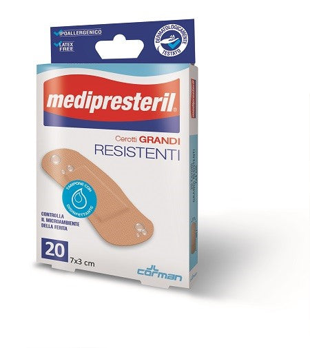 corman cerotto medio medipresteril resistente 7x2cm 20 pezzi medi presteril ean 8016867000789