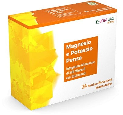 pensa pharma magnesio e potassio arancia pensa 24 bustine effervescenti pensa pharma ean 8054317050083