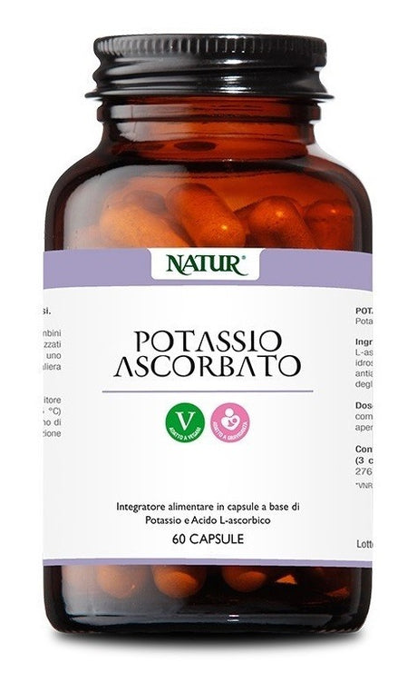 natur potassio ascorbato 60 capsule