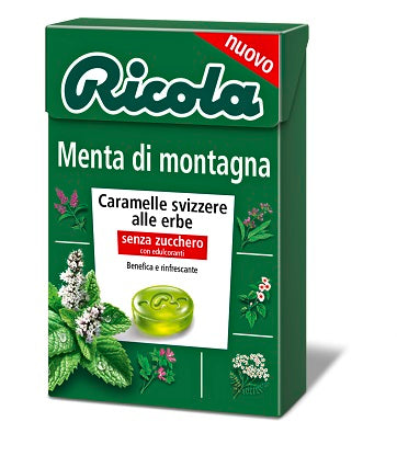ricola ricola menta di montagna senza zucchero 50 g ean 7610700626528