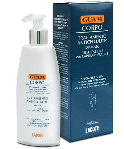 lacote guam crema corpo trattamento anticellulite delicato per pelli sensibili e o capillari fragili 200 ml guam ean 8025021140636