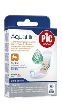 pikdare cerotto pic aquabloc 19x72mm antibatterico 20 pezzi pic ean 8058090003960