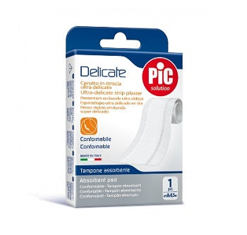 pikdare cerotto pic delicate striscia bianca con tampone antibatterico cm 8x05 m pic ean 8058090003793