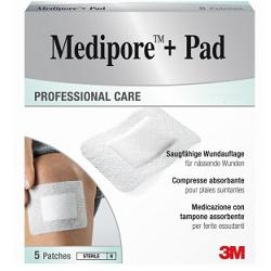 3m italia polifarma medicazione mediporepad 10x10cm 5pezzi medipore ean 7610182013045