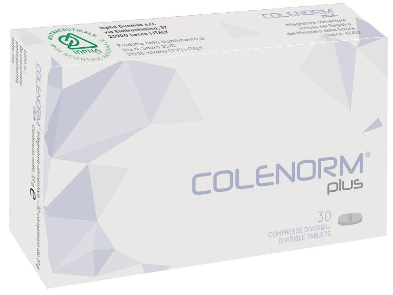 inpha duemila colenorm plus 30 compresse da 11 g divisibili colenorm ean 8059973670019