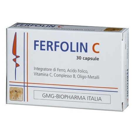 gmg biopharma italia ferfolin c 30 capsule ean 8013710500328