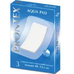 safety garza compressa prontex aqua pad 10x125 cm 3 pezzi prontex