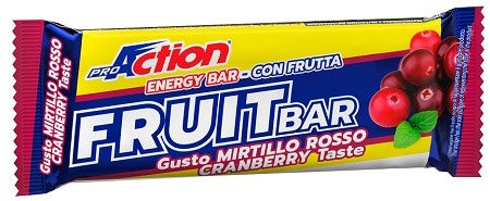 proaction proaction fruit bar barretta energetica al mirtillo rosso 40 g proaction ean 8032738743418