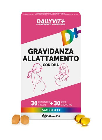 marco viti dailyvit gravidanza allattamento con dha multivitaminico e multiminerale 30 compresse 30 perle massigen ean 8050519570442