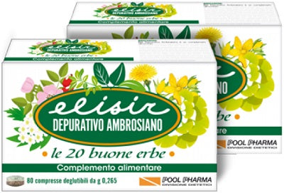 pool pharma elisir depurativo ambrosiano 20 compresse 53 g pool pharma