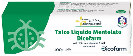 dicofarm dicofarm talco liquido mentolato 100 ml dicofarm