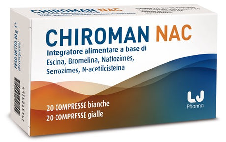 farmitalia chiroman nac 20 compresse bianche 20 compresse gialle lj pharma