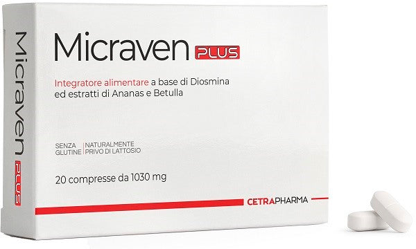 cetra pharma micraven plus 20 compresse da 1030 mg cetra pharma ean 8059388710140