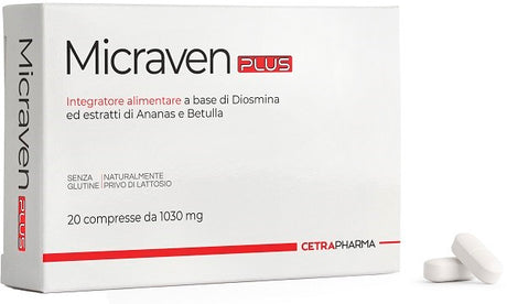 cetra pharma micraven plus 20 compresse da 1030 mg cetra pharma ean 8059388710140