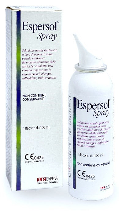 bionativa ip farma soluzione nasale espersol spray ipertonica a base di acqua di mare e acido ialuronico 002 100ml