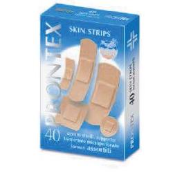 safety cerotto prontex skin strips 6 formati assortiti astuccio 40 pezzi prontex