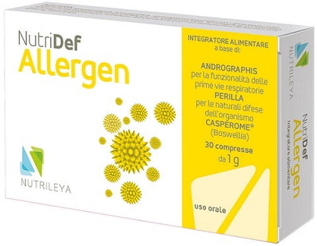 nutrileya nutridef allergen 30 compresse nutridef ean 8055728150171