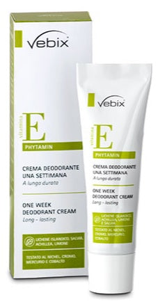 vebi vebix phytamin crema deodorante 1 settimana 25 ml vebix ean 8021235015692