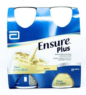 abbott ensure plus banana 4 bottiglie da 200 ml ensure ean 8710428012067