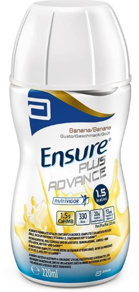 abbott ensure plus advance banana 4 bottiglie da 220 ml ensure ean 8710428007643