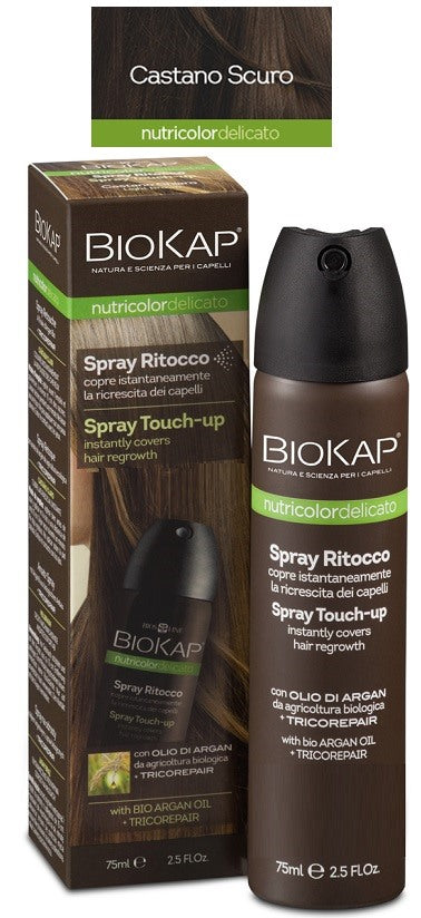 bios line bios line biokap nutridel spray ritocco castano scuro 75 ml biokap ean 8030243011718