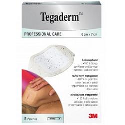 3m italia polifarma tegaderm medicazione impermeabile trasparente 5 pezzi 6x7 cm 3m ean 4064035126650