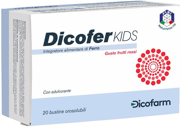 dicofarm dicofer kids 20 bustine orosolubili dicofarm