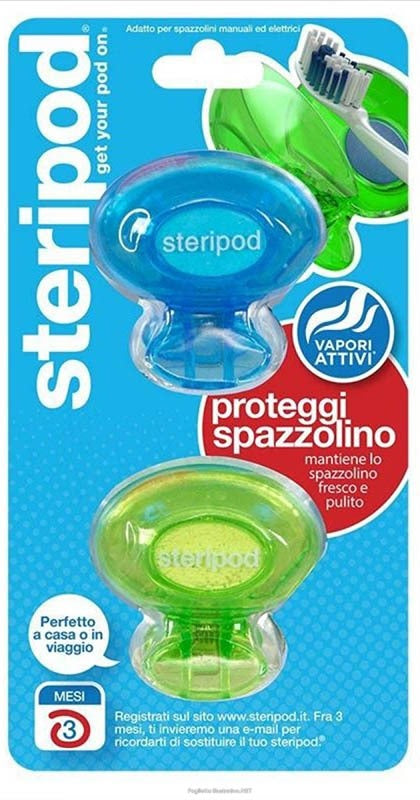 aurora steripod proteggispazzolino 2 pezzi aurora ean 5016221204375