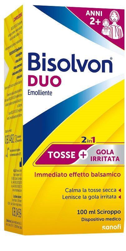 opella healthcare bisolvon duo sciroppo emolliente 100 ml bisolvon