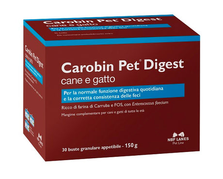 nbf lanes vet carobin pet digest granulare 30 buste da 5 g n b f lanes ean 8056590980163