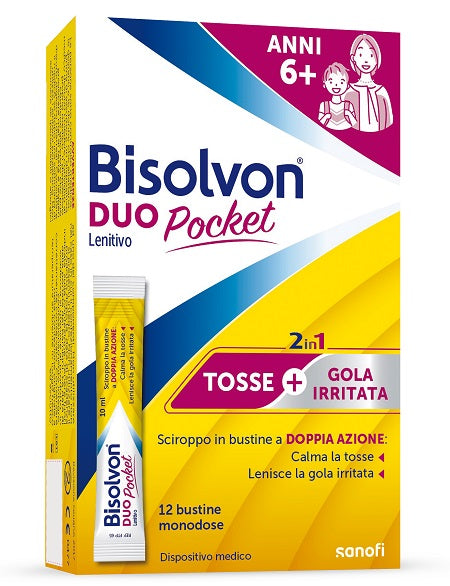 opella healthcare bisolvon duo pocket lenitivo new 12 bustine bisolvon