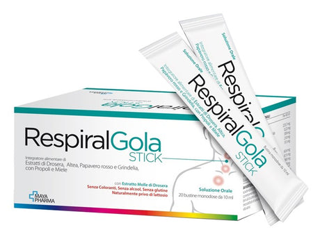 maya pharma respiral gola 20 bustine 10 ml maya pharma