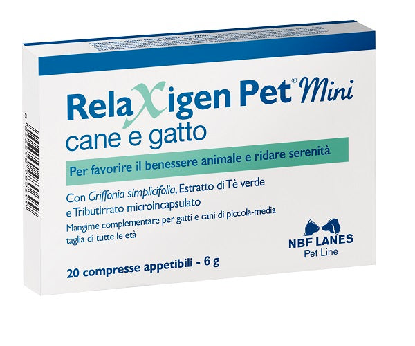 nbf lanes vet relaxigen pet mini blister 20 compresse n b f lanes ean 8056590980699