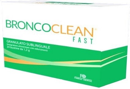 farma derma broncoclean fast granulato sublinguale 24 bustine