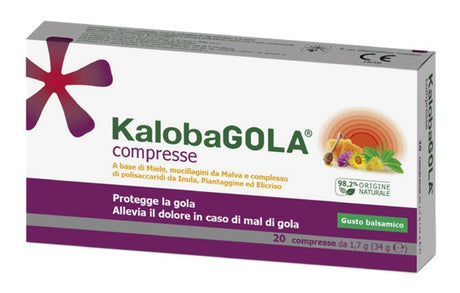 schwabe kalobagola 20 compresse balsamico schwabe pharma italia ean 8057157500336