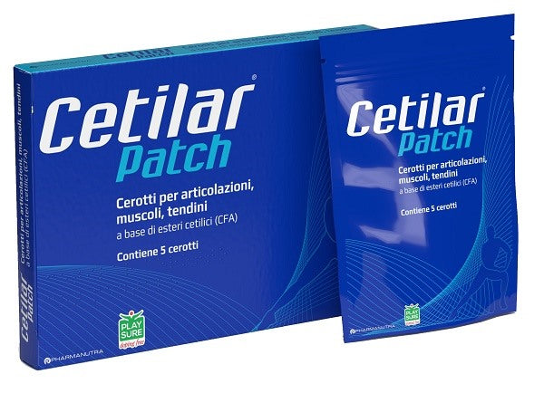 pharmanutra cerotto monouso cetilar patch per articolazioni muscoli e tendini 5 pezzi cetilar ean 8033011161509
