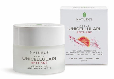 bios line natures acque unicellulari crema viso antirughe spf15 50 ml natures ean 8030243028976