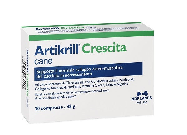 nbf lanes vet artikrill crescita 60 compresse artikrill ean 8056590989951