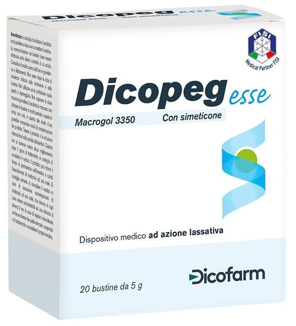 dicofarm dicopeg esse 20 buste 5 g macrogol 3350 dicofarm