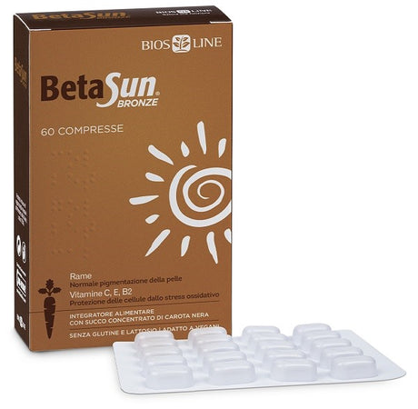 bios line biosline betasun bronze 60 compresse beta sun ean 8030243030559