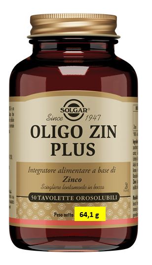 solgar italia oligo zin plus 50 tavolette solgar ean 0033984011076