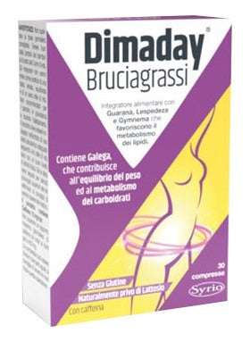 syrio dimaday bruciagrassi 30 compresse dimaday ean 8000137305384