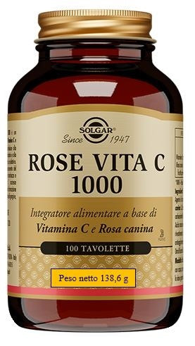 solgar italia rose vita c 1000 100 tavolette solgar ean 0033984011366