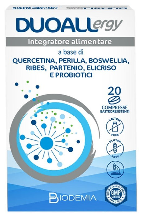 global pharmacies partner srl duoallergy 20 compresse gastroresistenti ean 8055713640021