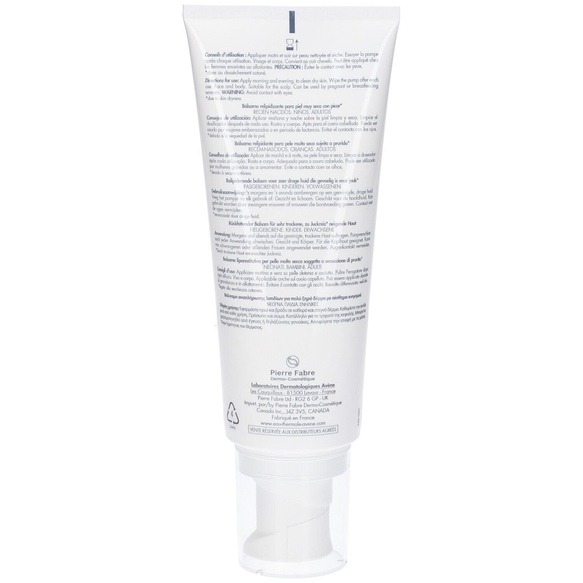 Avene Xeracalm Ad Baume Liporestitutif 200 Ml Nouvelle Formule Avene