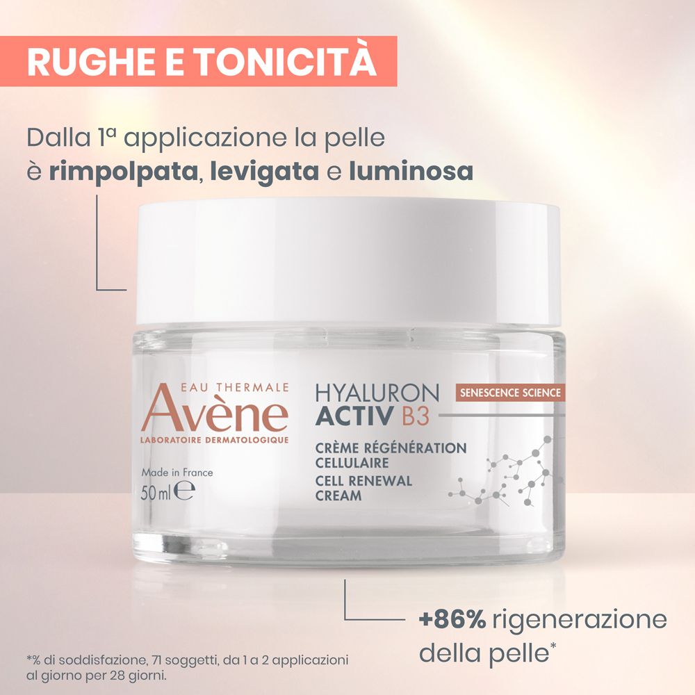 Crème Régénérante Cellulaire Avene Hyaluron Activ B3 Jour 50 Ml Avene